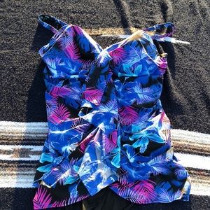 Torrid Topical One Piece Swimming Suit